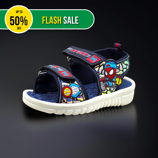 Spider-Blue Comfortable Sandals for Kids
