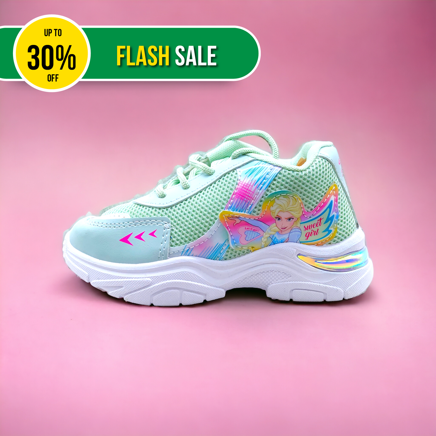 Mint Frozen Casual Shoes for Girls