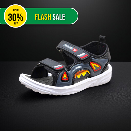 Fashion-Star Black Comfortable Sandals for Kids