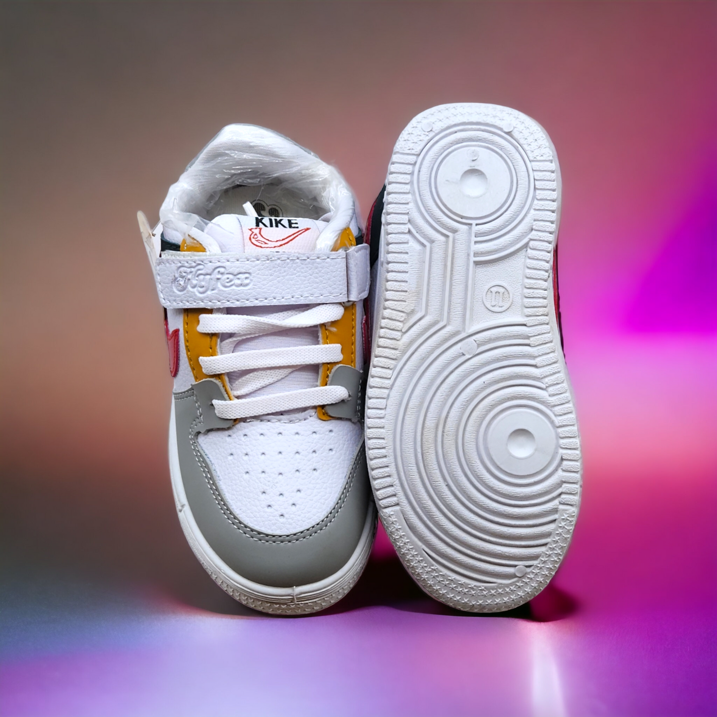 Grey Red Sneakers for Kids!