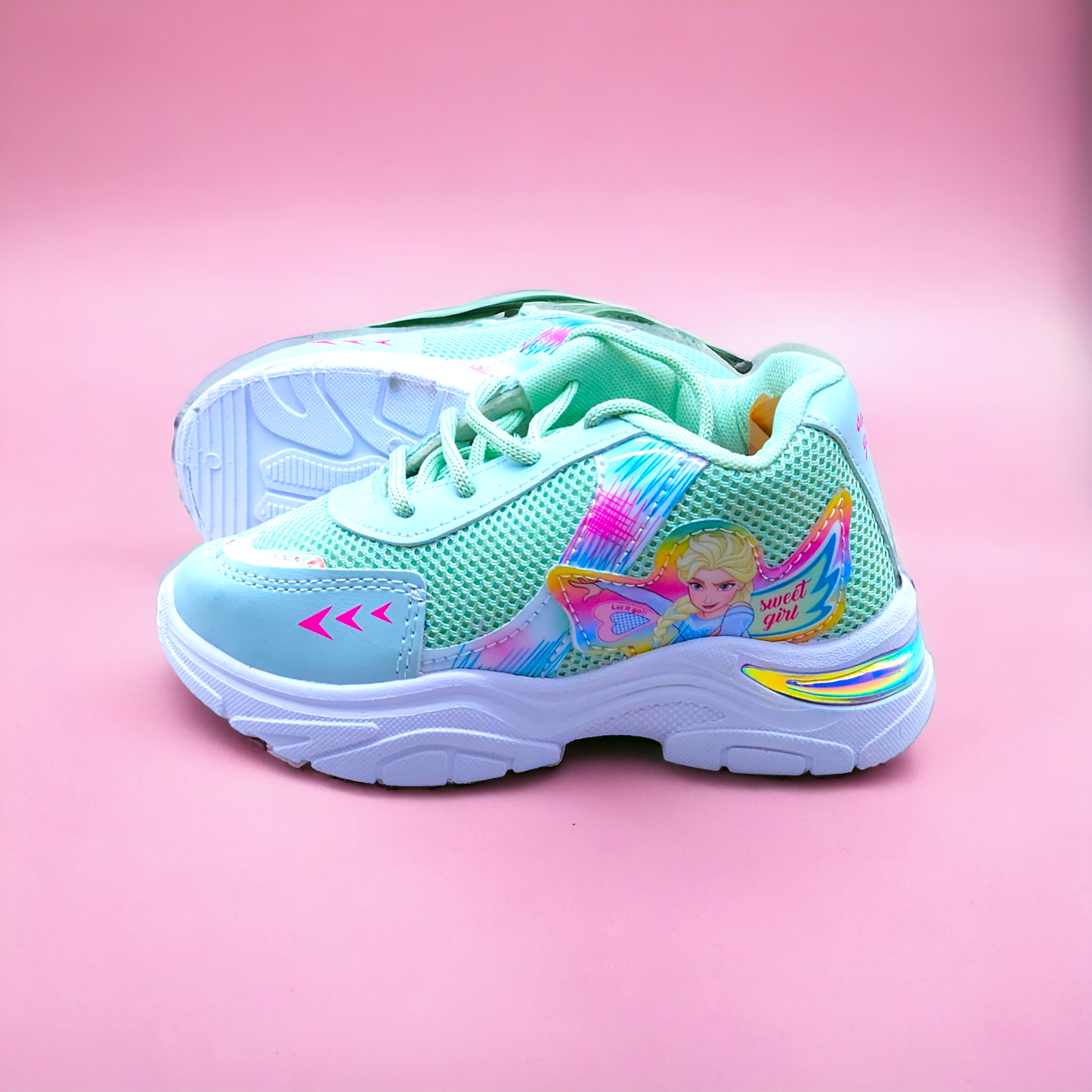 Mint Frozen Casual Shoes for Girls