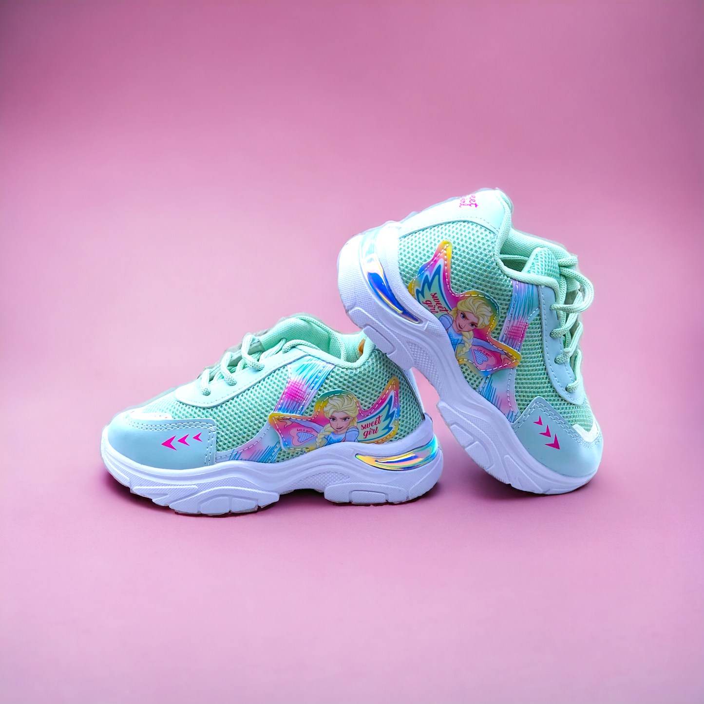 Mint Frozen Casual Shoes for Girls