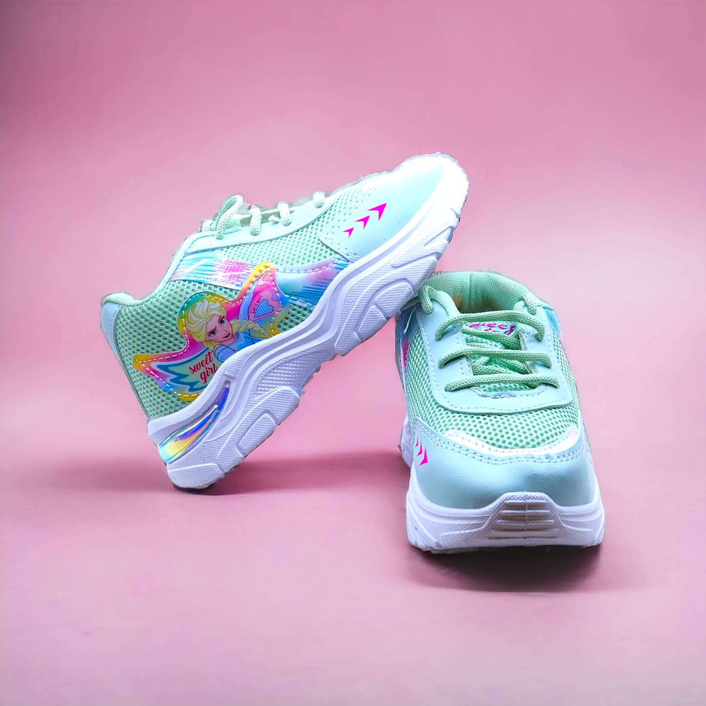 Mint Frozen Casual Shoes for Girls