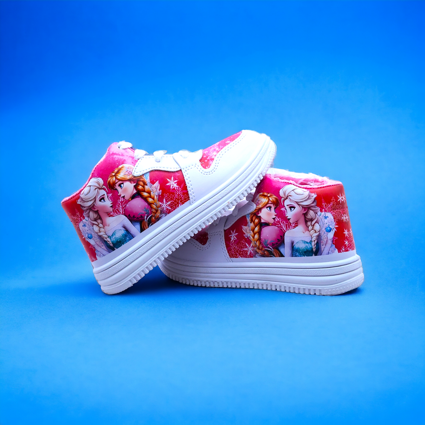 Frozen Magic: Rexine Printed Girls' Shoes Inspired by Arendelle