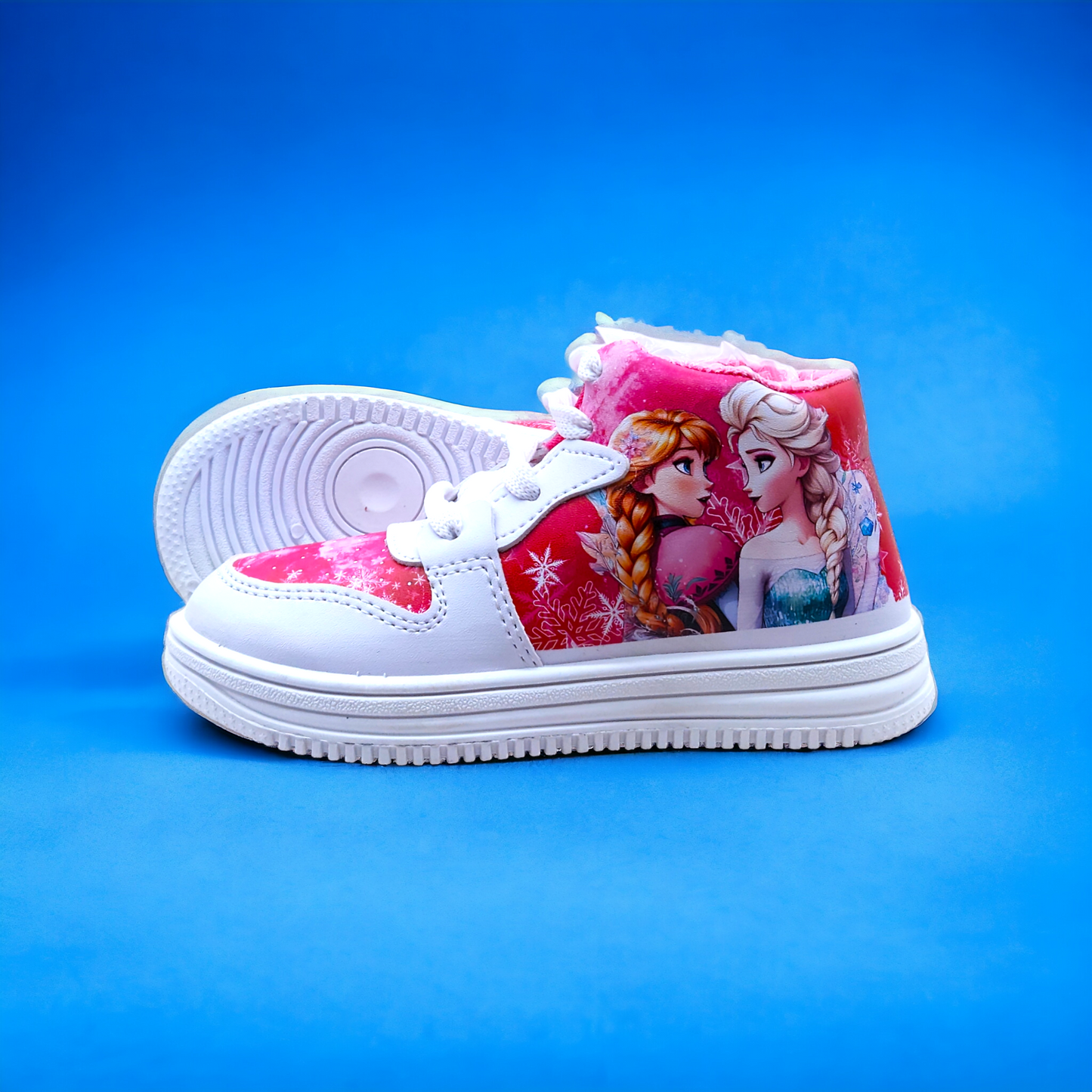 Frozen Magic: Rexine Printed Girls' Shoes Inspired by Arendelle