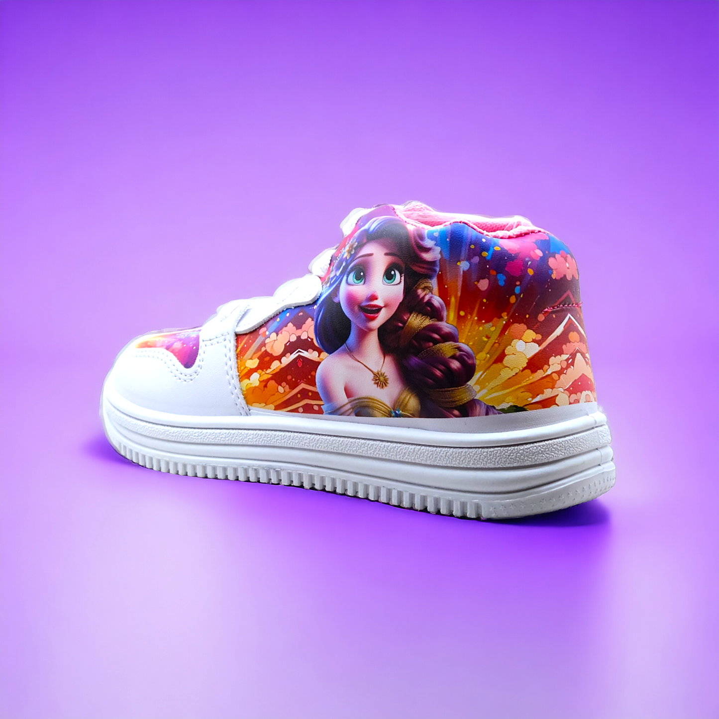 Sparkle & Style: Rexine Printed Girls Shoes