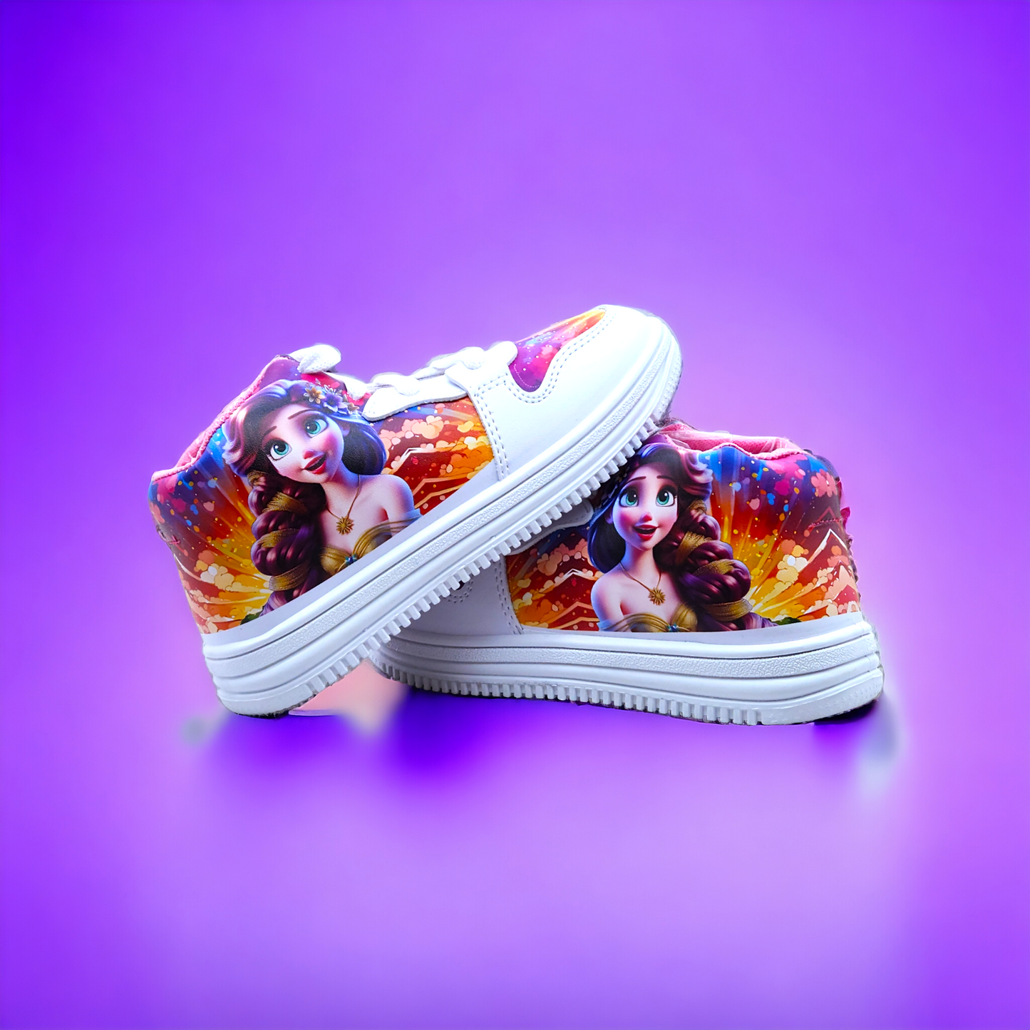 Sparkle & Style: Rexine Printed Girls Shoes