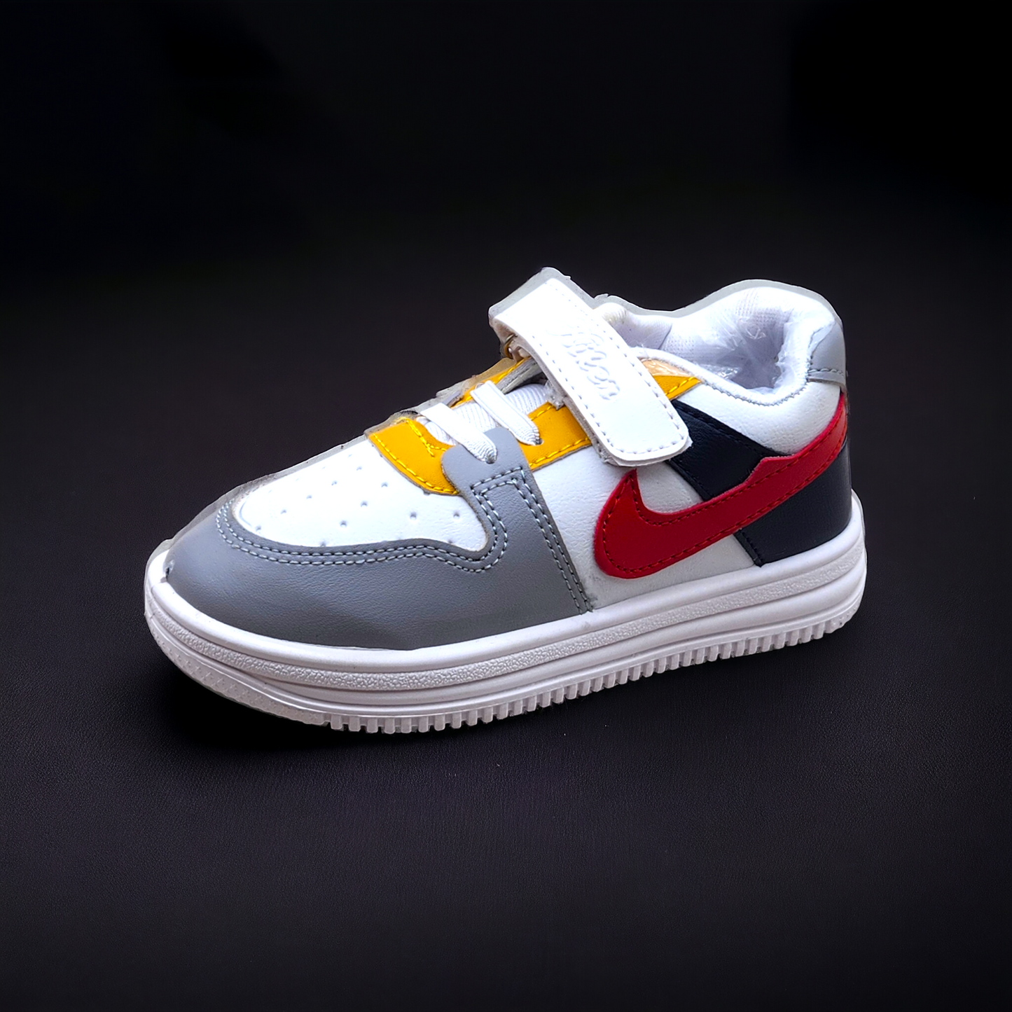 Grey Red Sneakers for Kids!
