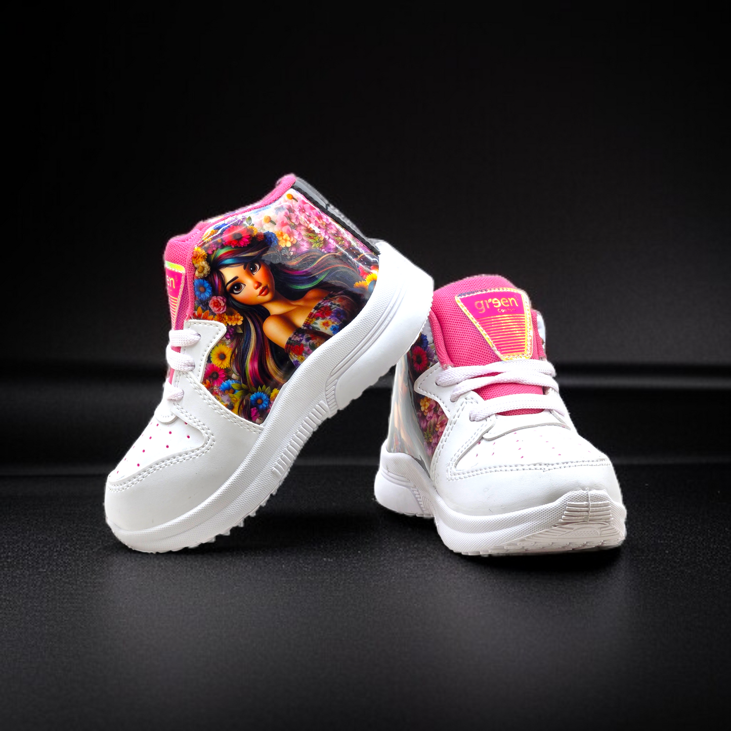 Beauty of Flowers Printed Shoes For Kids