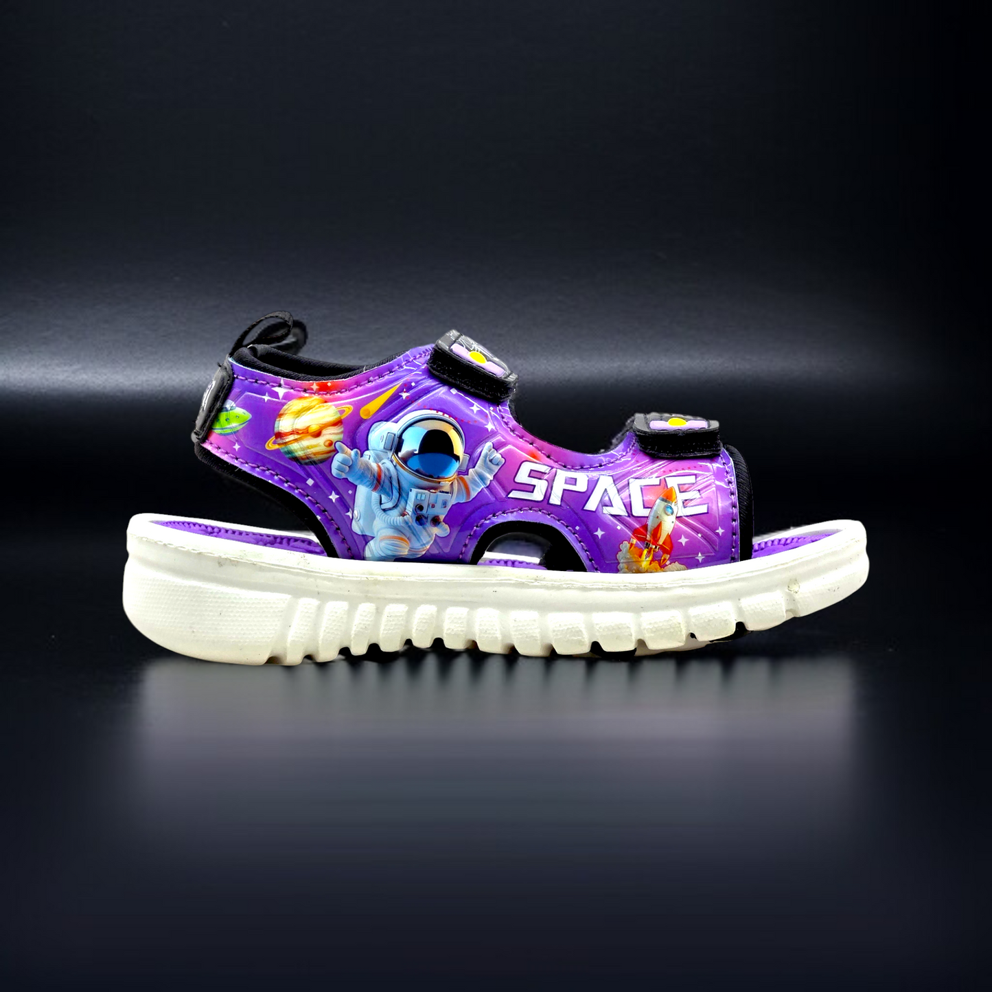 Kids’ Astronaut-Themed Space Adventure Purple Sandals