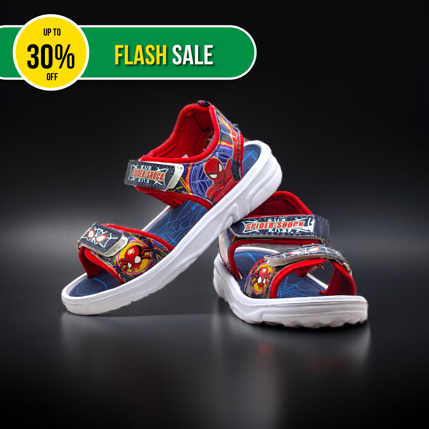 Comfortable Spidy-Red Sandals for Kids