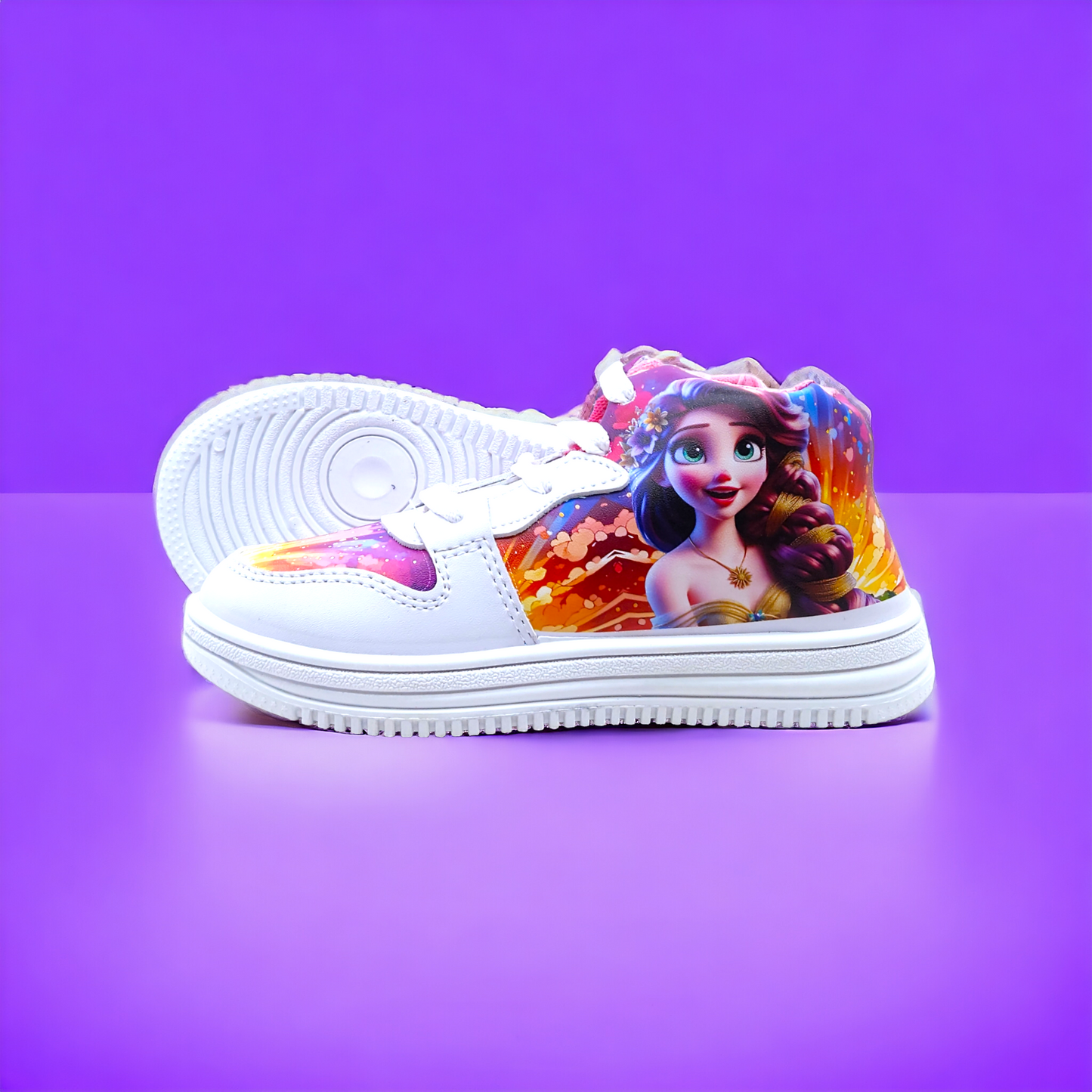 Sparkle & Style: Rexine Printed Girls Shoes