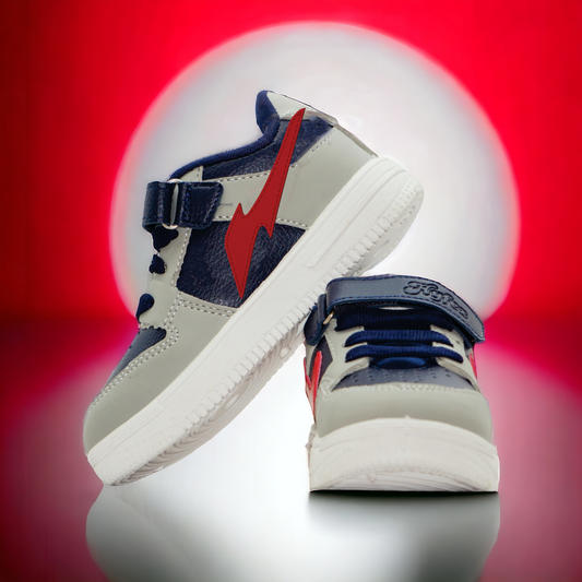 NavyBlue Red Sneakers for Kids!