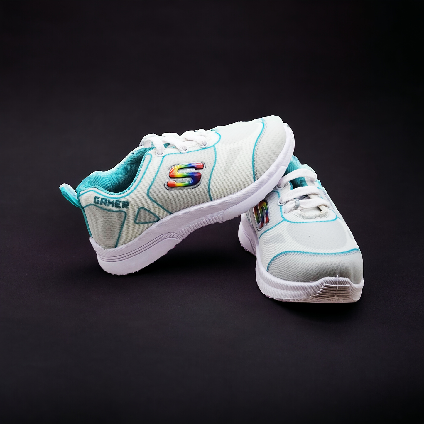 Gamer stylish sneakers for Kids' White Sneakers