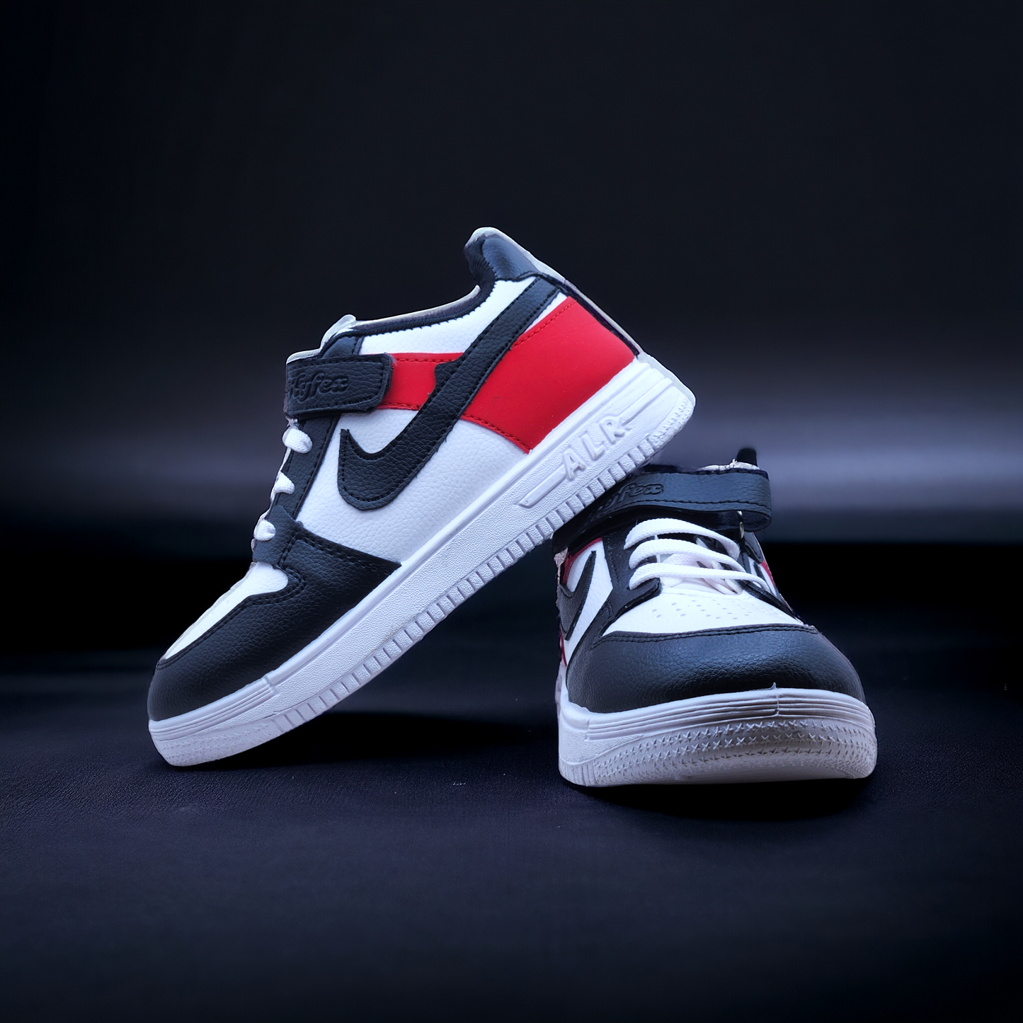 Black Red Sneakers for Kids!