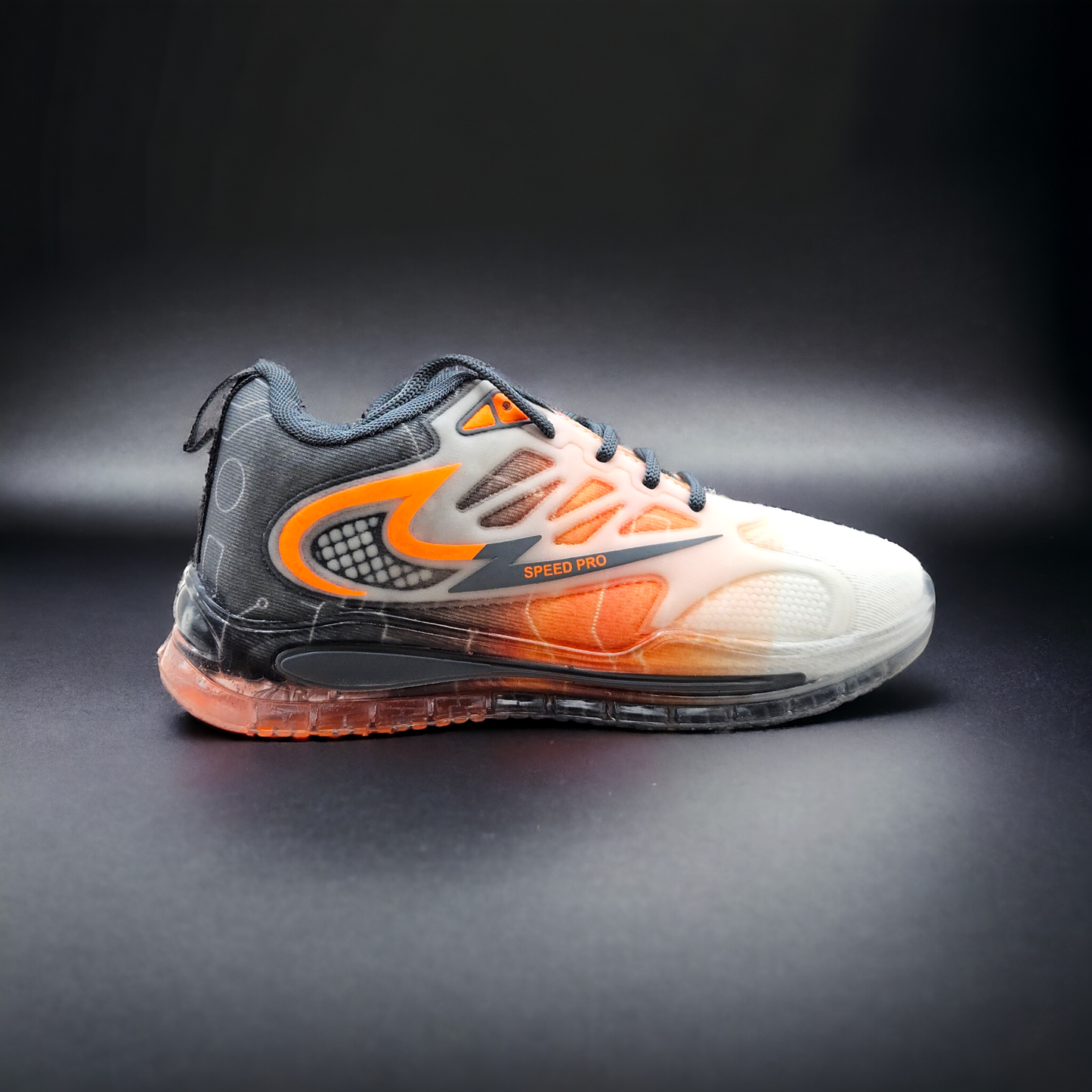 Orange & Grey Sports Shoes for Boys