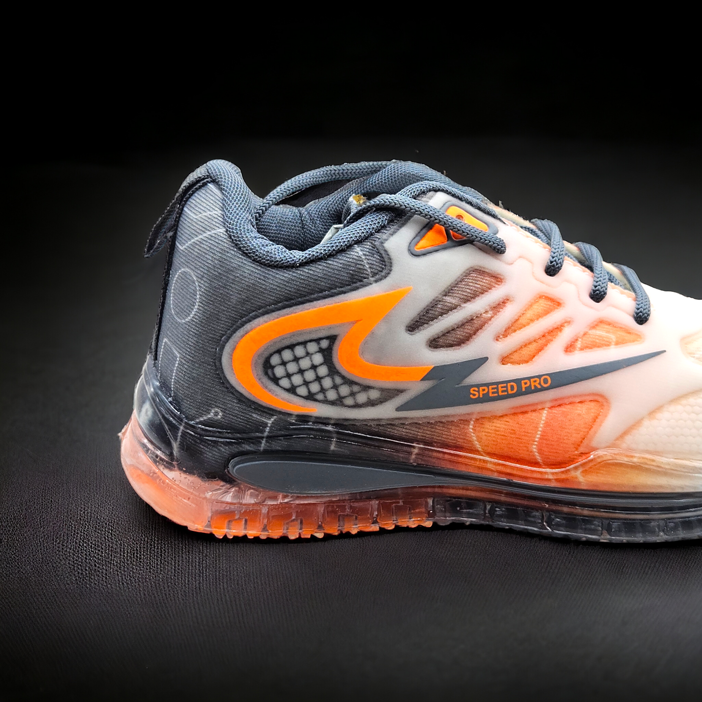 Orange & Grey Sports Shoes for Boys