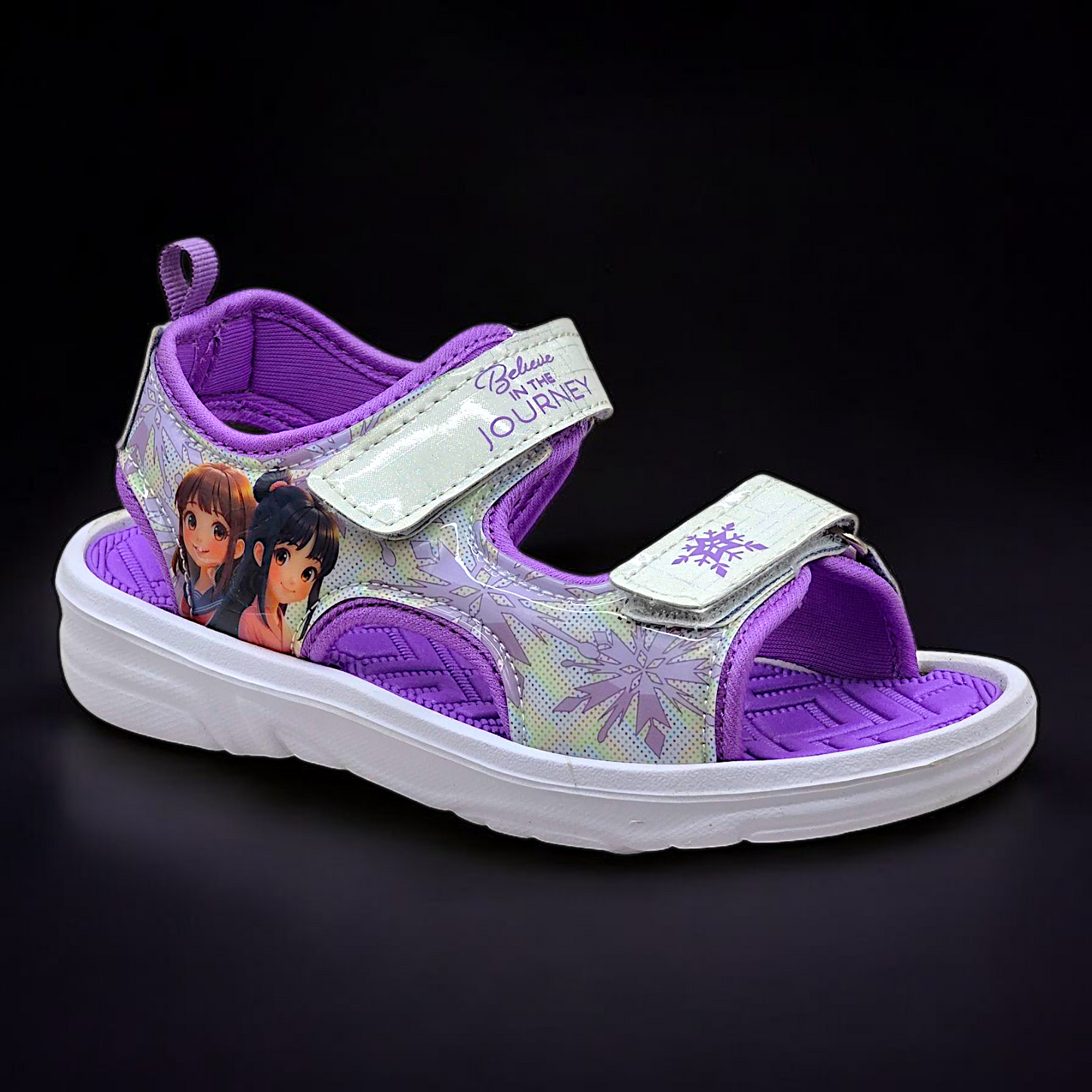Girls’ Anime Princess Purple Sandals