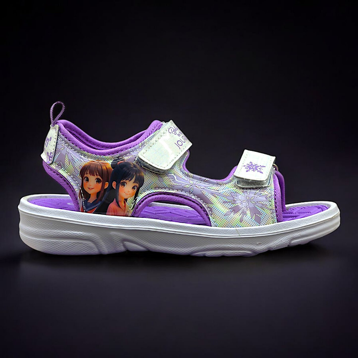 Girls’ Anime Princess Purple Sandals