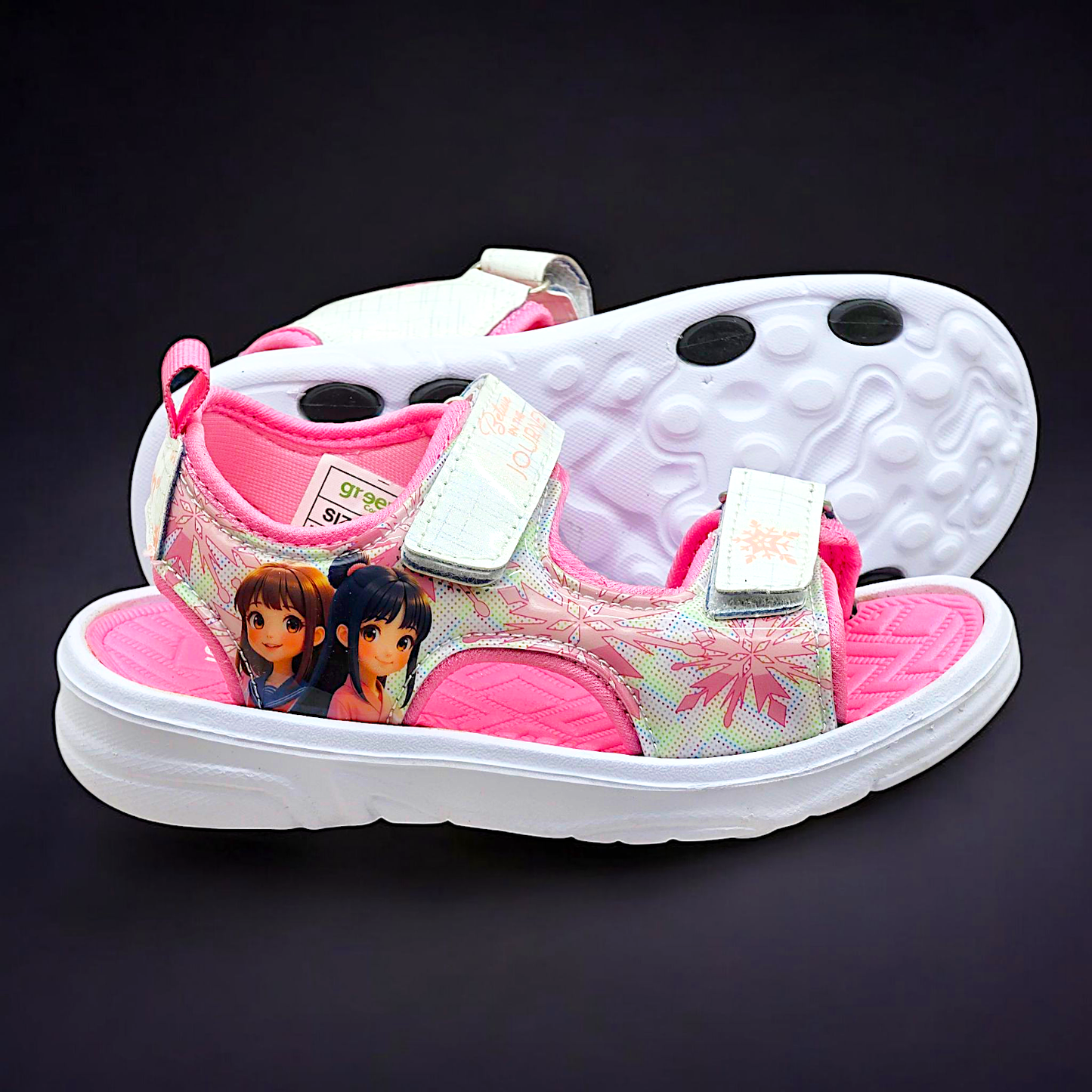 Girls’ Anime Princess Pink Sandals