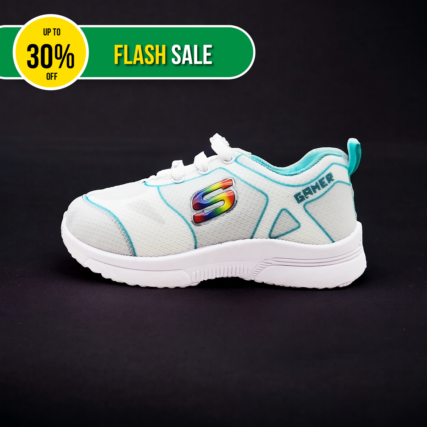 Gamer stylish sneakers for Kids' White Sneakers